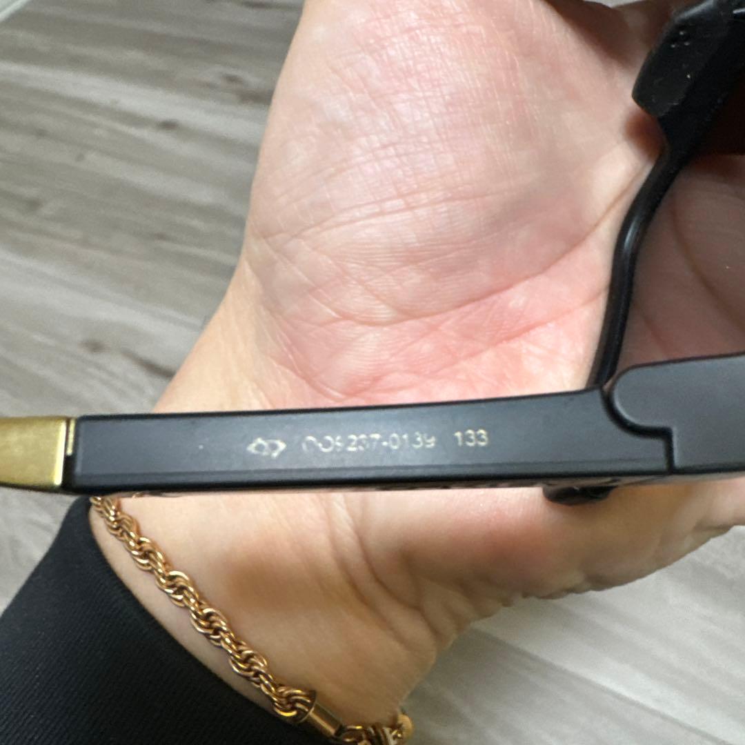 OAKLEY BXTR Lスポーツサングラス ブラック/ゴールド 限定