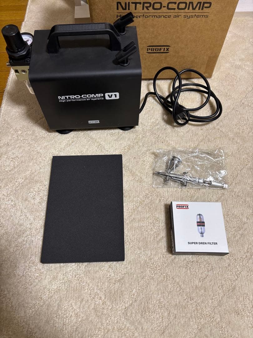 PROFIX NITRO-COMP V1 オイルレスエアコンプレッサー　おまけ付