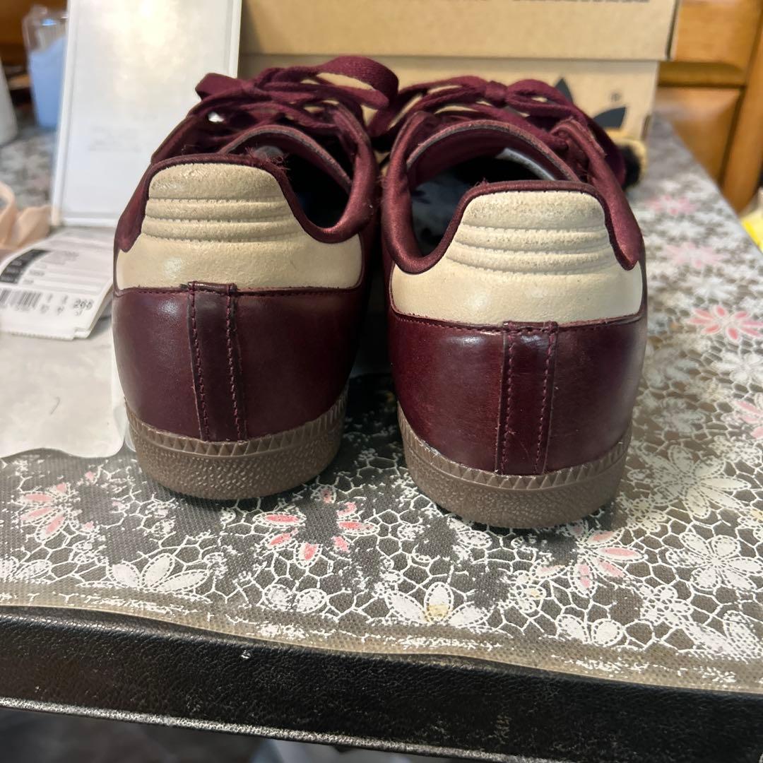 adidas Samba wバーガンディ、マルーン　26.5