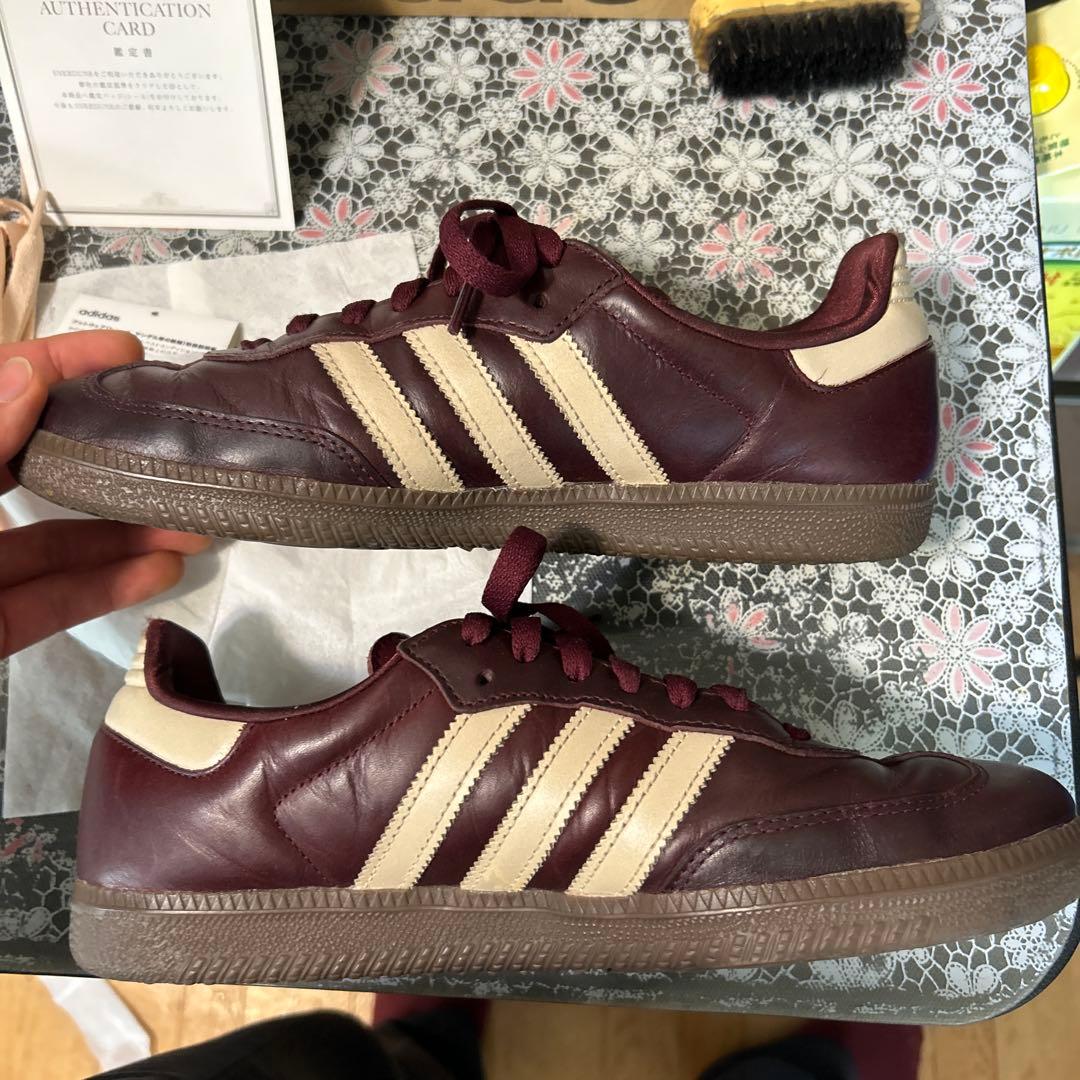 adidas Samba wバーガンディ、マルーン　26.5