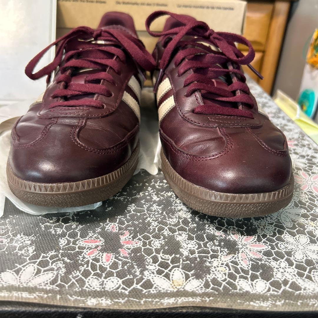 adidas Samba wバーガンディ、マルーン　26.5