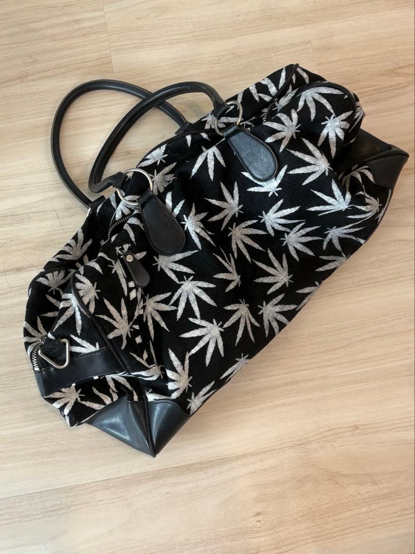 【希少】OZONE ROCKS ヘンプ柄 ボストンバッグ 大容量