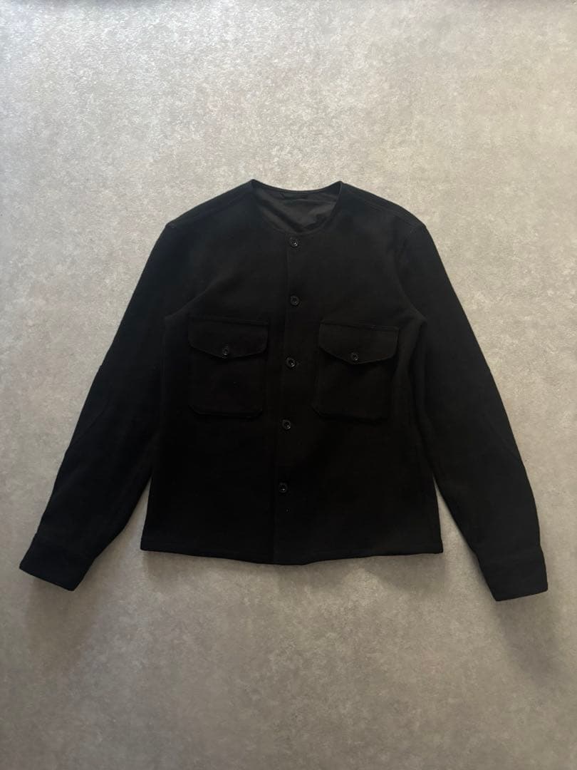 LEMAIRE ノーカラージャケット ブラック