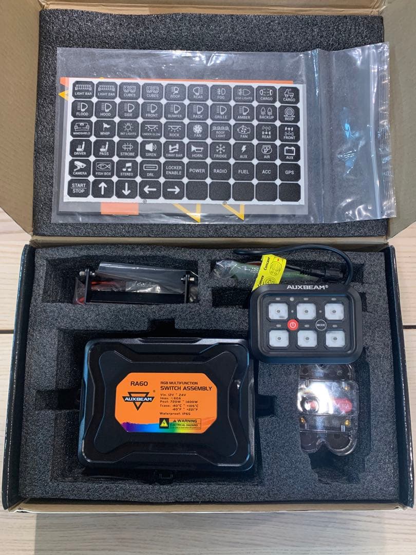 と*び様 AUXBEAM スイッチパネル RA60 RGB