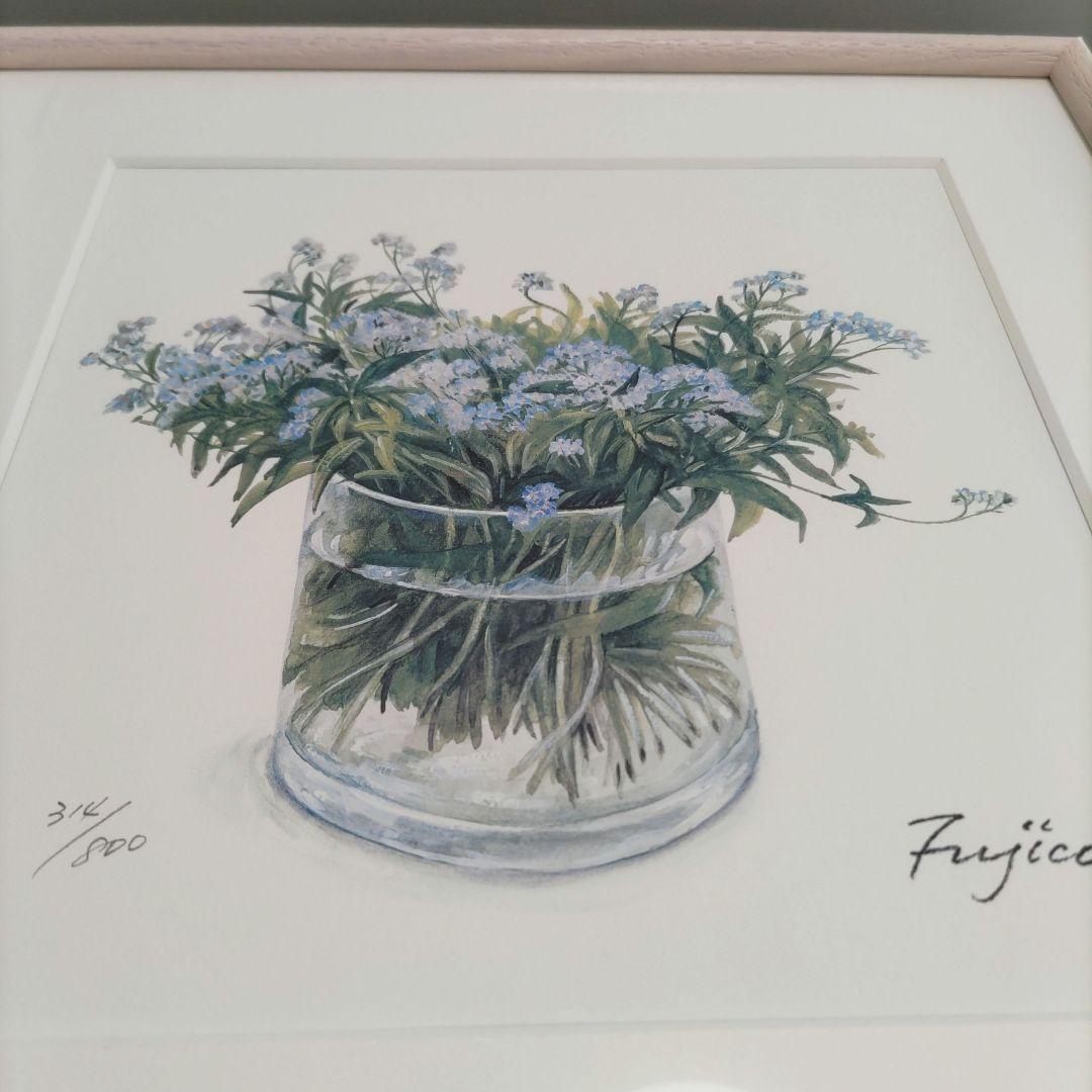 橋本 不二子 限定版画 【新品】 額装 ☆ 直筆サイン・エディション有り
