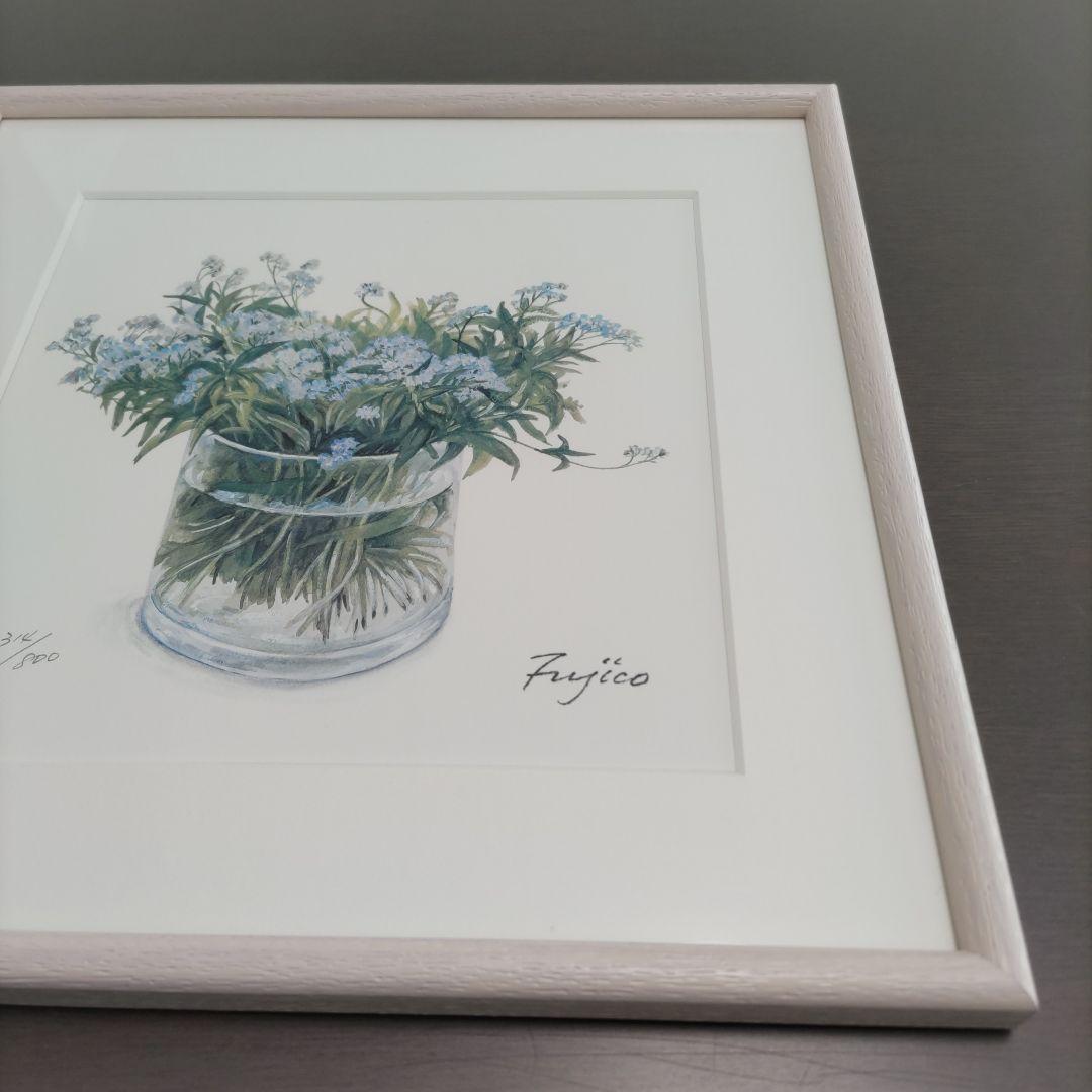 橋本 不二子 限定版画 【新品】 額装 ☆ 直筆サイン・エディション有り