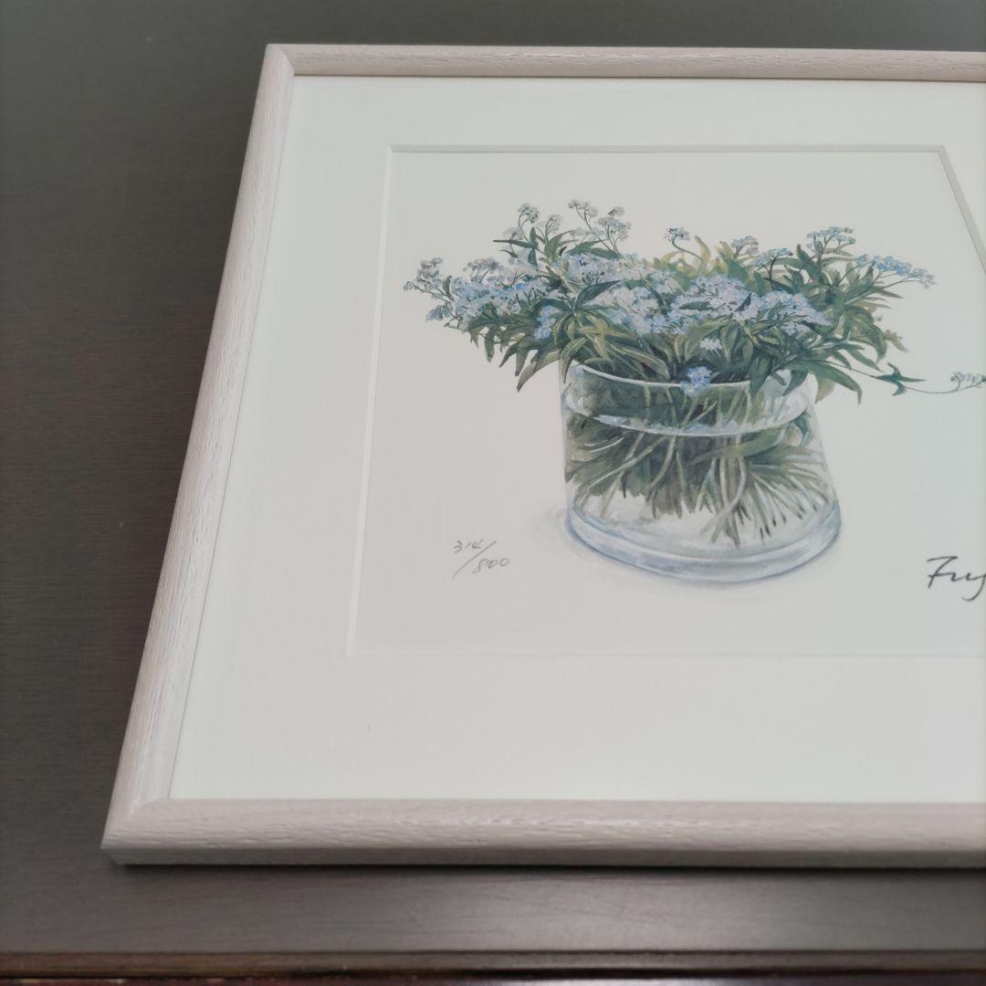 橋本 不二子 限定版画 【新品】 額装 ☆ 直筆サイン・エディション有り