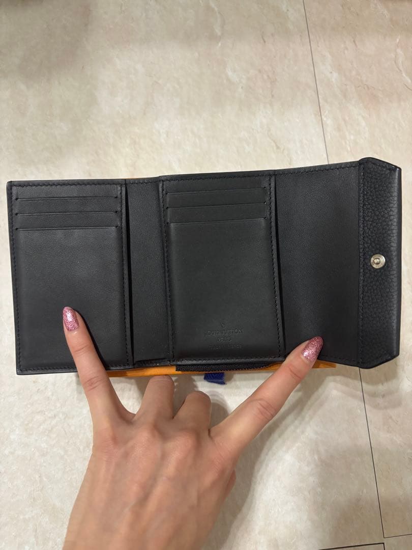 ルイ・ヴィトン ブラック 三つ折り財布 ポルトフォイユ パイロット 美品