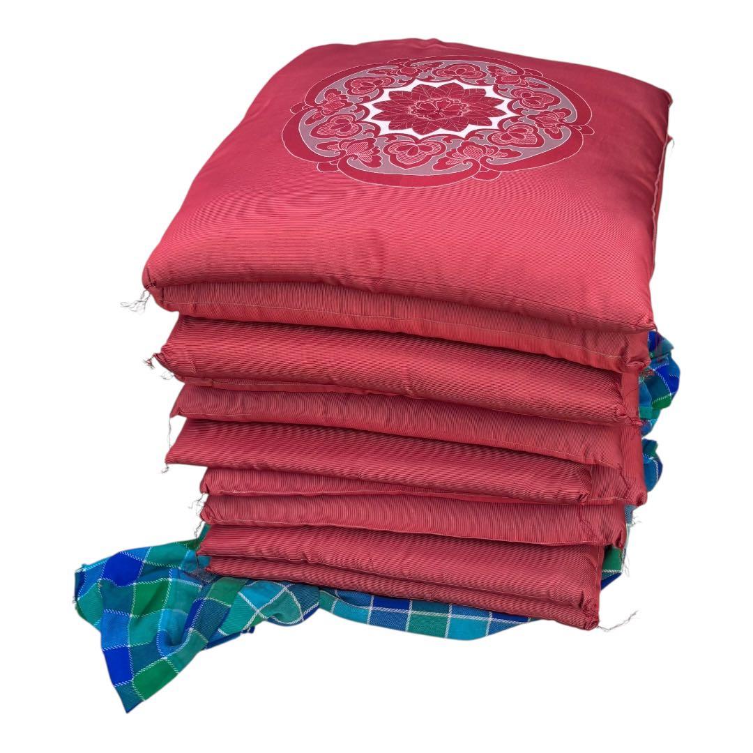 座布団　赤　10枚組　まとめ売り
