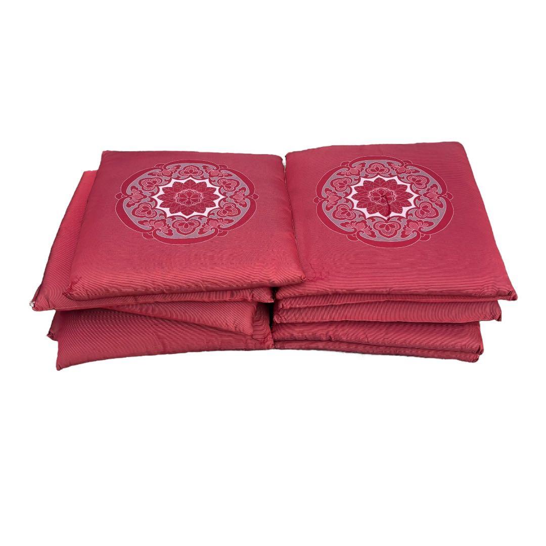 座布団　赤　10枚組　まとめ売り