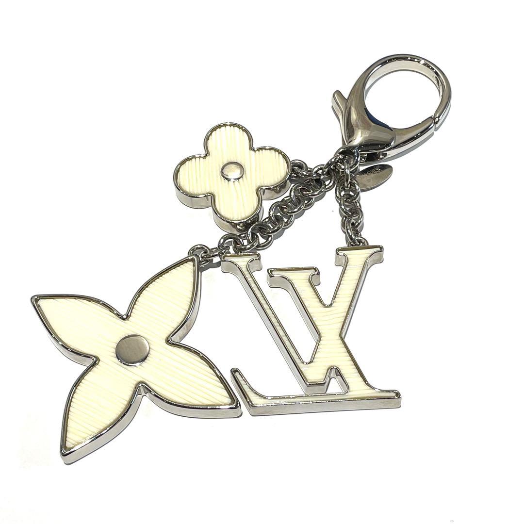 ルイヴィトン M65085 ビジューサック チャーム ホワイト イヴォワール