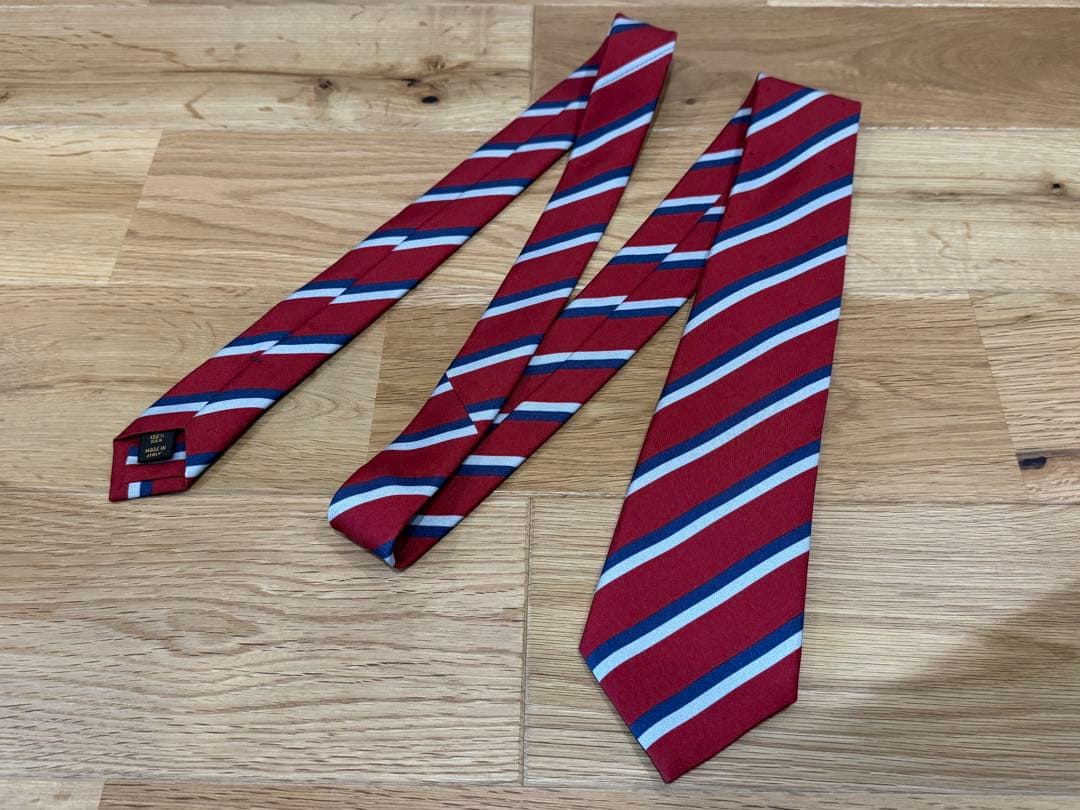 ルイヴィトンジャパン正規品モノグラム ネクタイ レッド ネイビー ルイヴィトン
