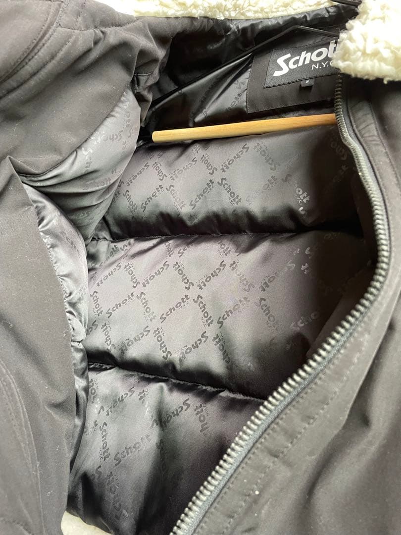 あ*ん様 schott × JEANASIS スタジャンジャケット 黒 シェルパ