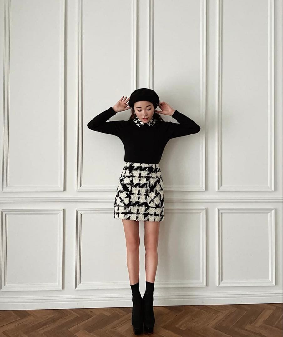 シェリエ　千鳥柄　セットアップ　sheller