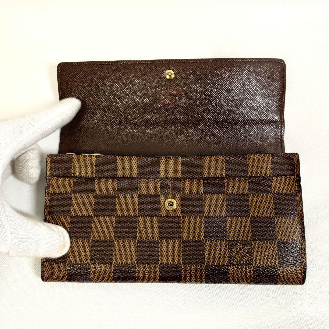 良品 ルイヴィトン ダミエ ポルトフォイユサラ　 型番N61726/CA1025