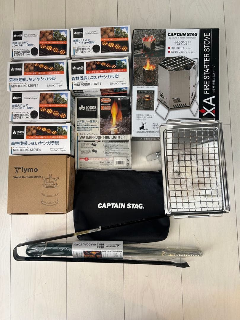 新品有LOGOS CAPTAIN STAG ソロキャンプアウトドア調理器具セット