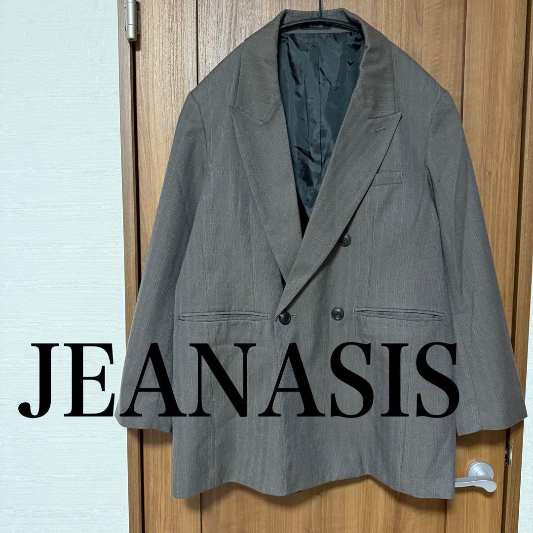 【JEANASIS/ジーナシス 】新品　サキソニーパワショルジャケット　グレー