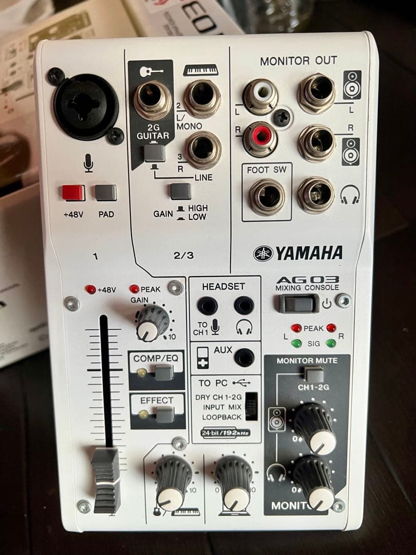 【美品】YAMAHA AG03 ミキシングコンソール オーディオインターフェース