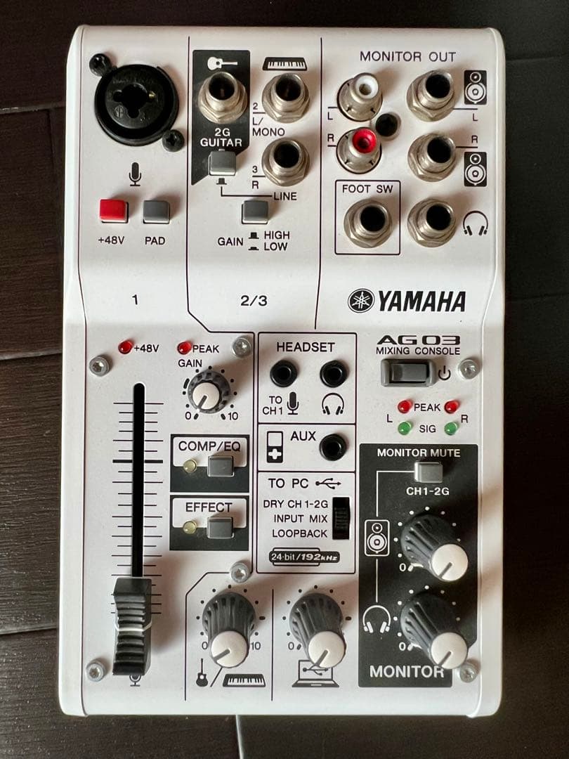 【美品】YAMAHA AG03 ミキシングコンソール オーディオインターフェース