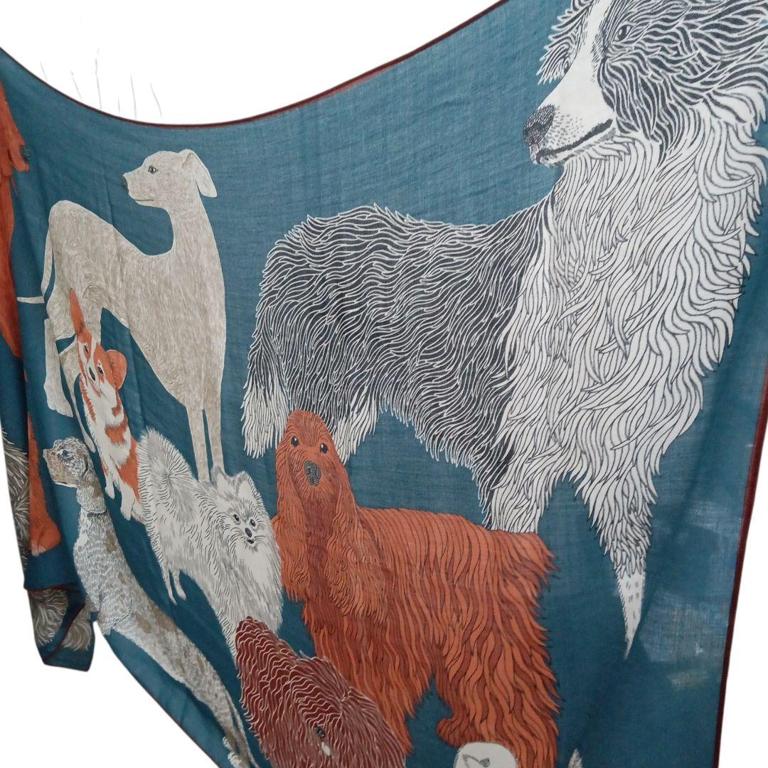 inoui editions★イヌイエディション★大判ストール★犬プリント