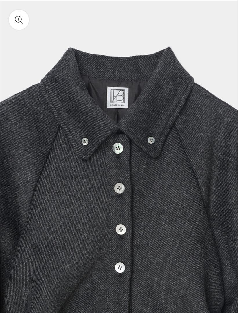 【1/18値下！新品ローブブラン】Belted Wool Shirt Dress