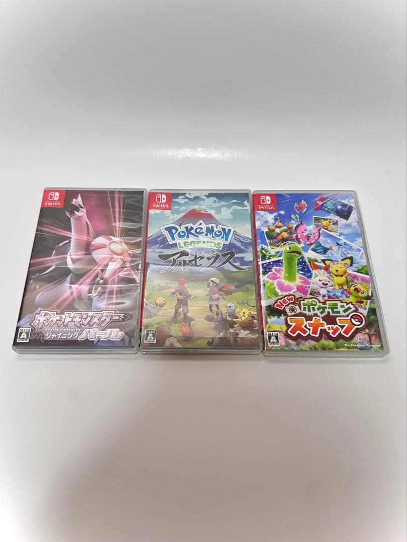 シャイニングパール、レジェンズアルセウス、ポケモンスナップ　ポケモン3本セット