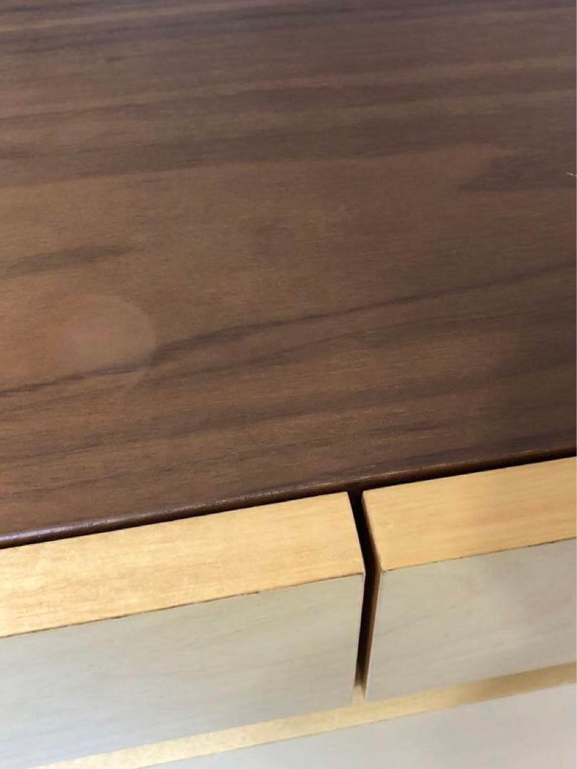 木目のカラフル5段チェスト　120cm幅