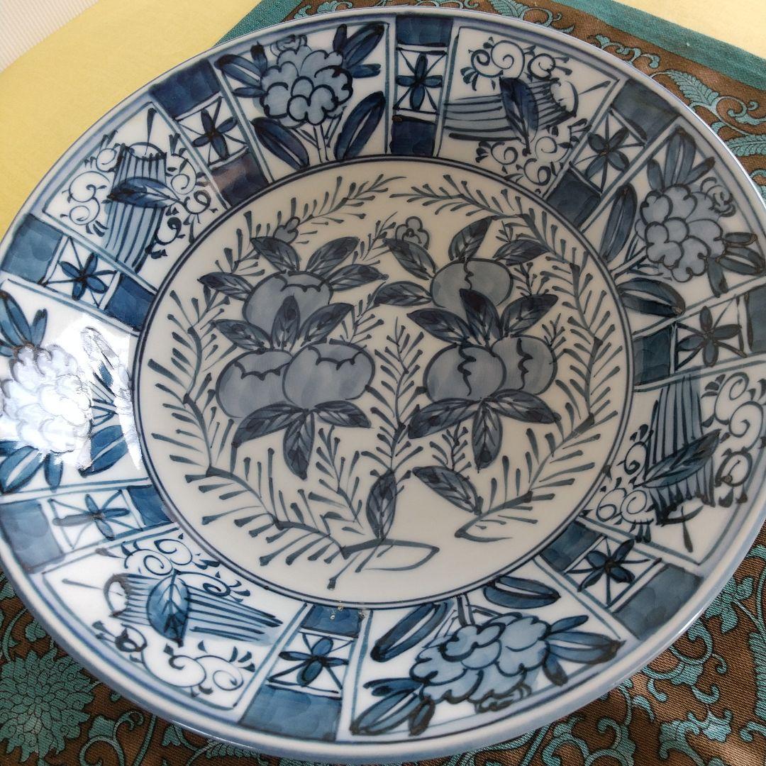 源右衛門⭐️染付芙蓉手皿 (深)