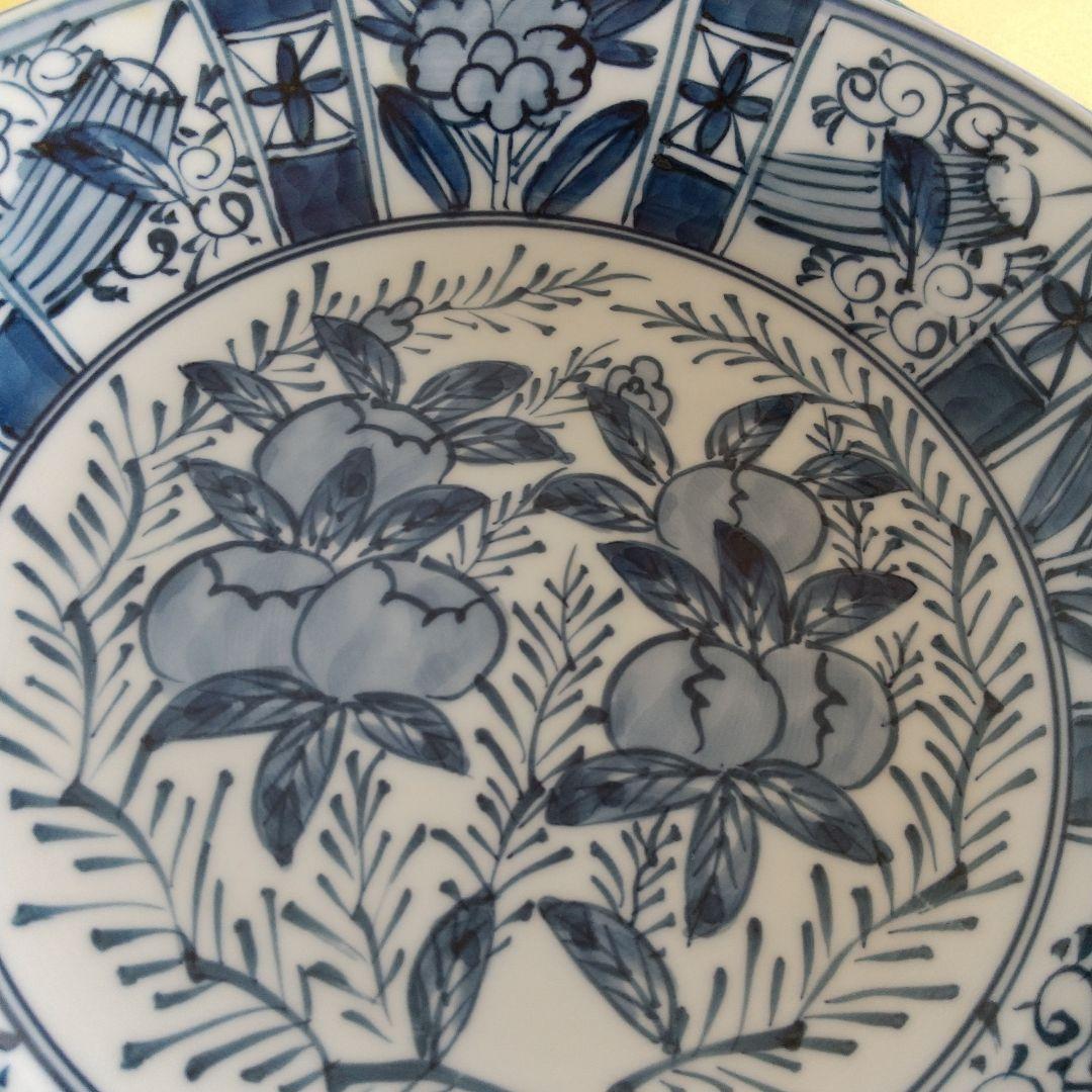 源右衛門⭐️染付芙蓉手皿 (深)