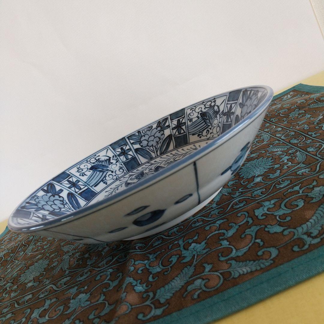 源右衛門⭐️染付芙蓉手皿 (深)