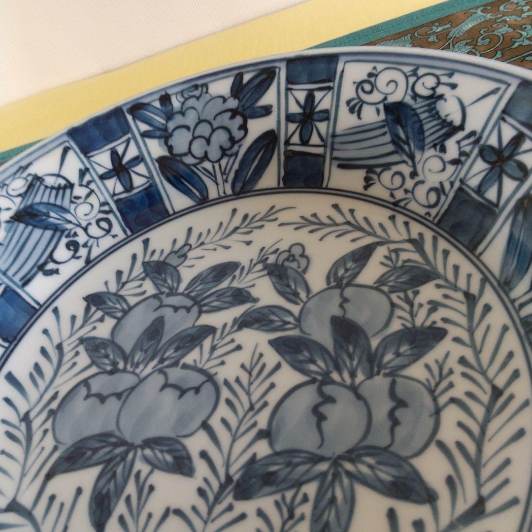 源右衛門⭐️染付芙蓉手皿 (深)