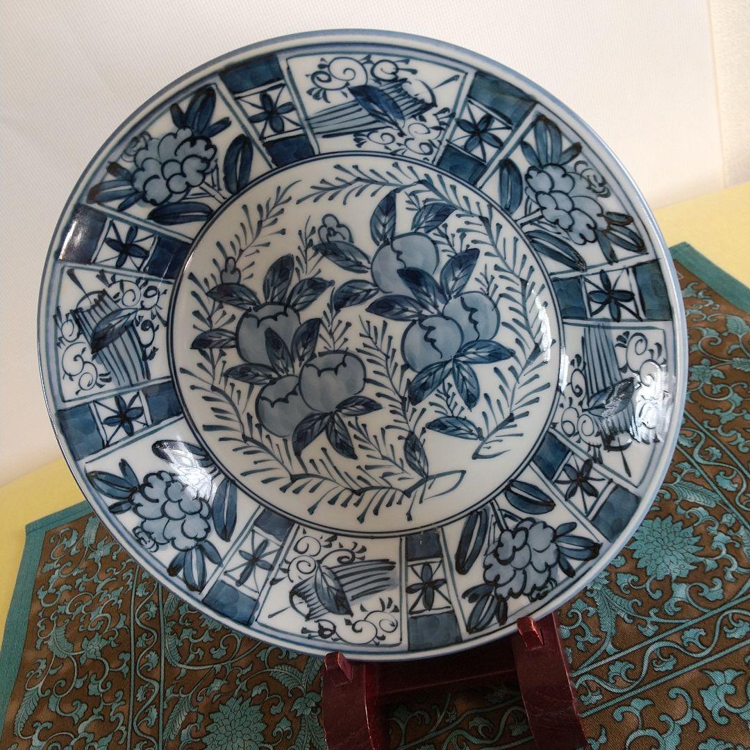 源右衛門⭐️染付芙蓉手皿 (深)