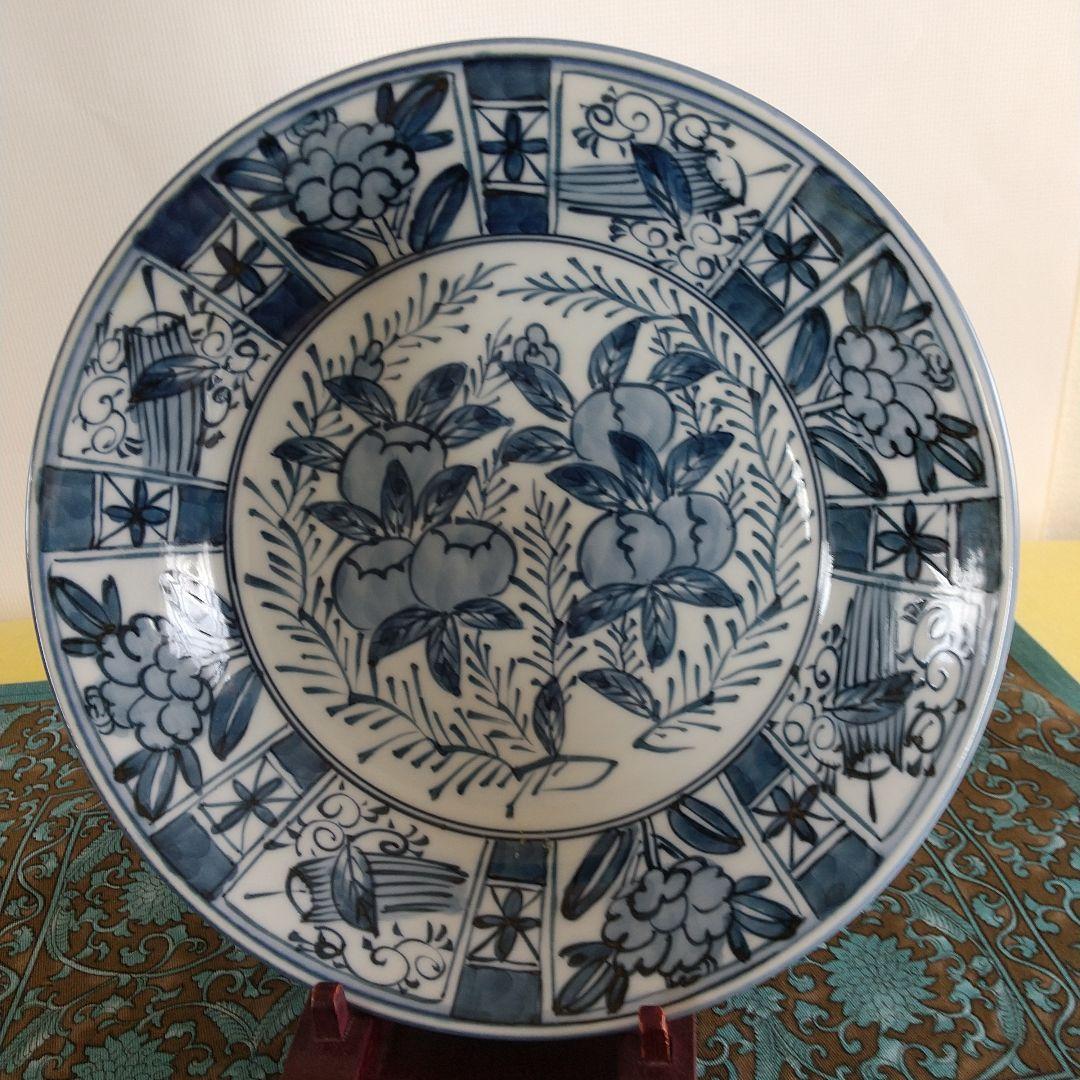 源右衛門⭐️染付芙蓉手皿 (深)