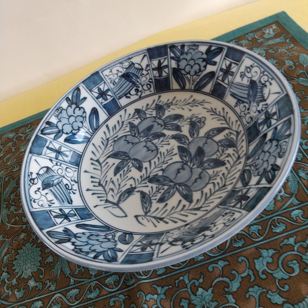 源右衛門⭐️染付芙蓉手皿 (深)