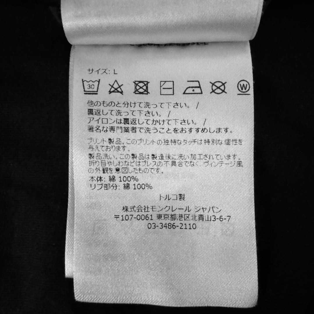 【美品☆高級モデル☆ラバーロゴ☆アームデザイン】モンクレール ロンT 長袖