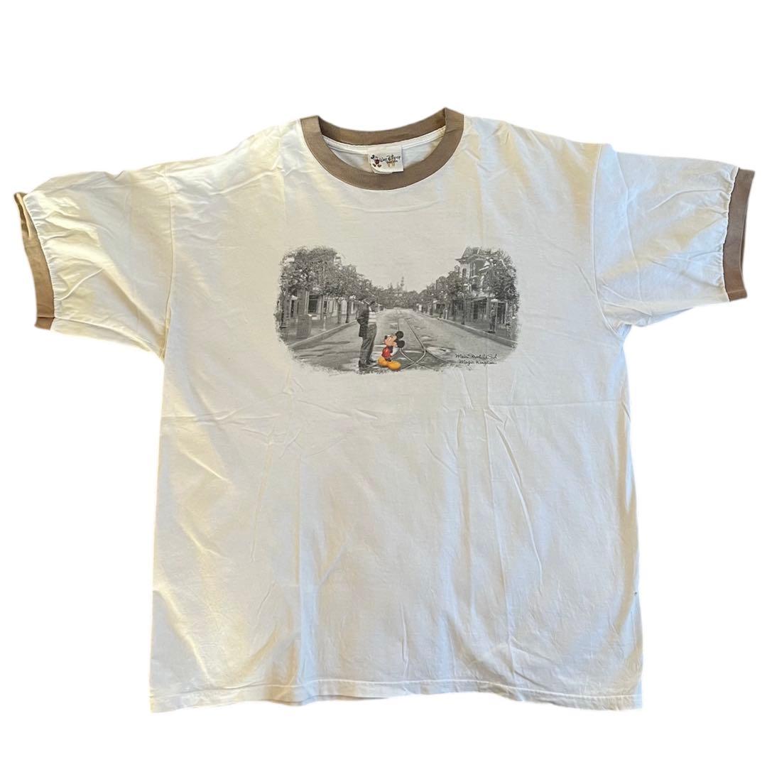 で*よ様 希少カラー✨90'sウォルトディズニー マジックキングダム リンガーT