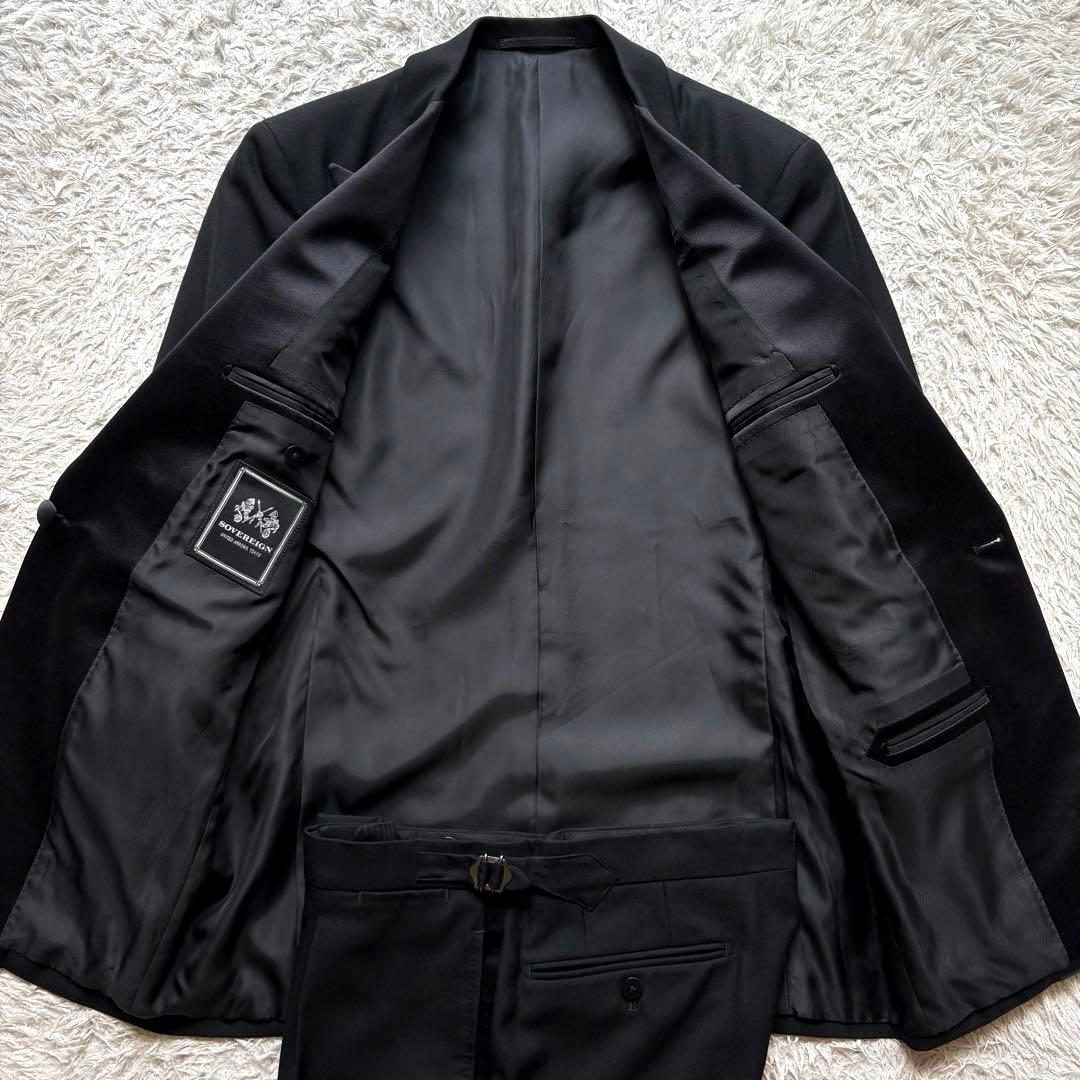 ★美品★ SOVEREIGN タキシード ピークドラペル グルカパンツ 黒