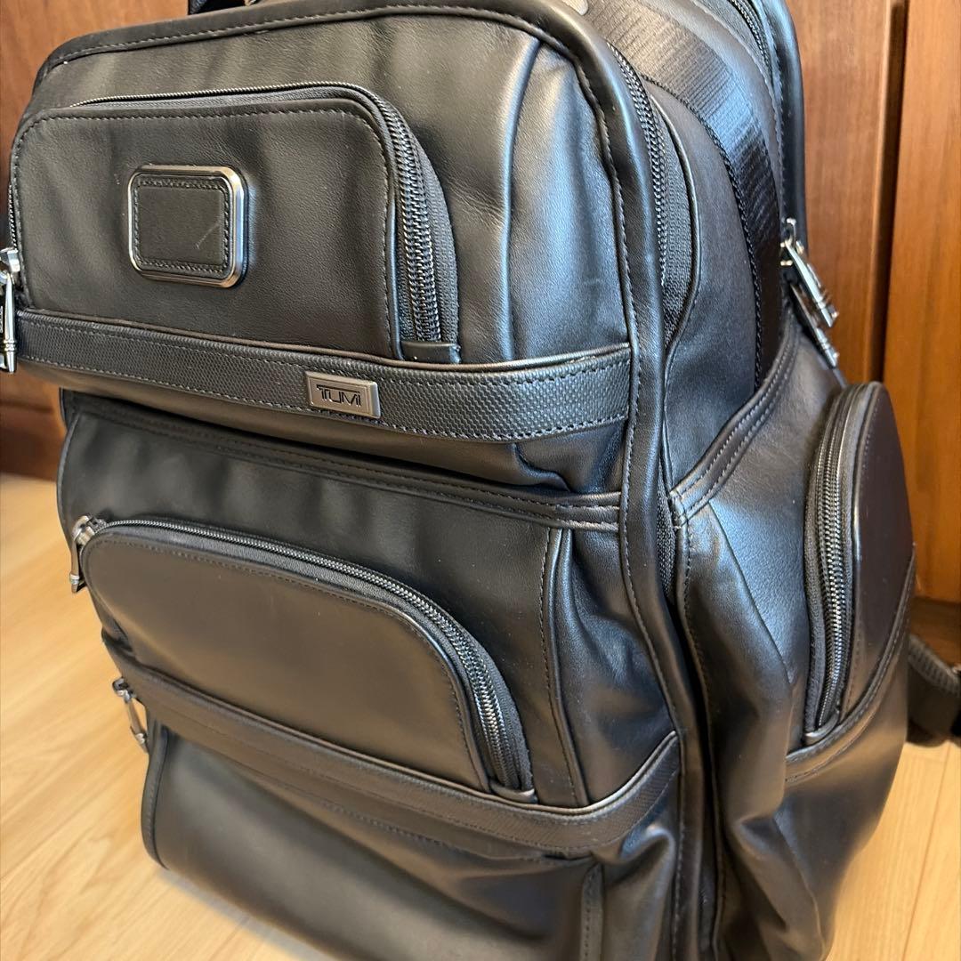 tumi alpha レザーバックパック