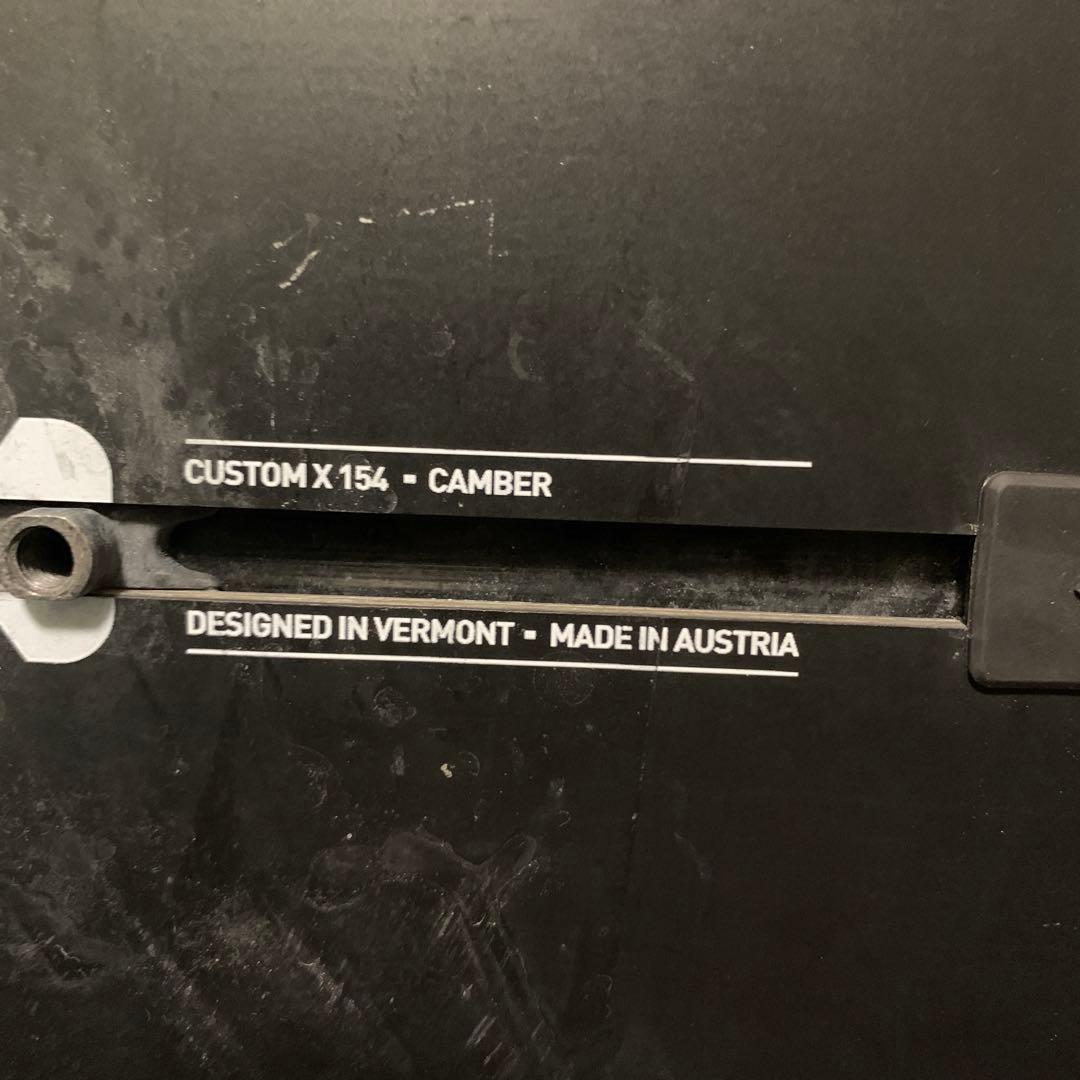 【@6】18-19 BURTON Custom X 154cm キャンバー