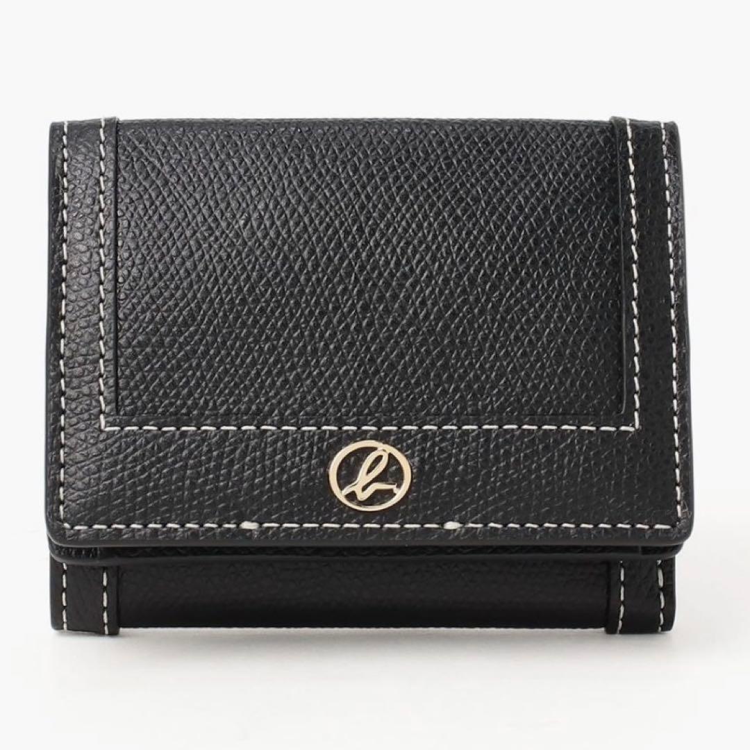 agnes b. アニエス・ベー 財布 三つ折り 黒 ブラック