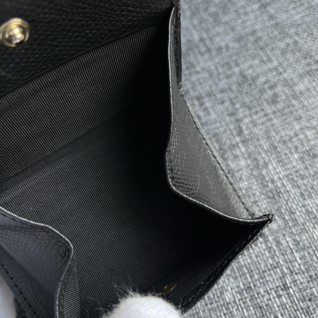 agnes b. アニエス・ベー 財布 三つ折り 黒 ブラック