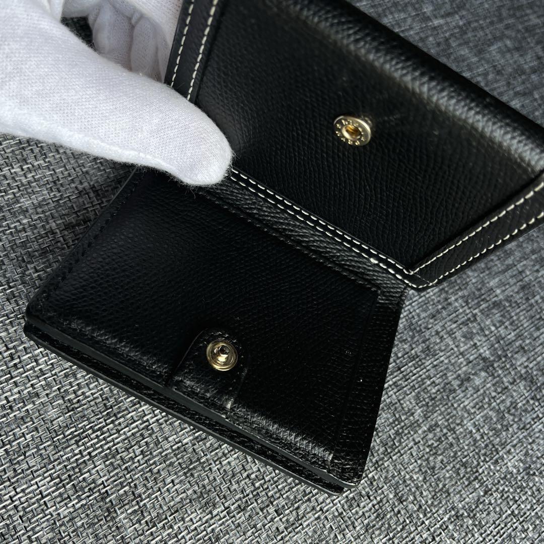 agnes b. アニエス・ベー 財布 三つ折り 黒 ブラック