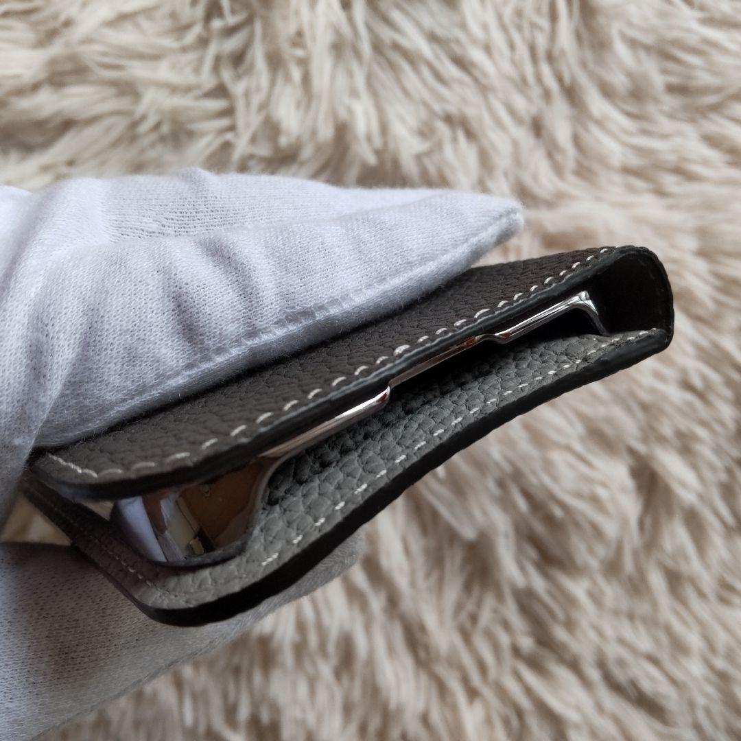 美品✨BONAVENTURA iPhone 13pro グレー 手帳型