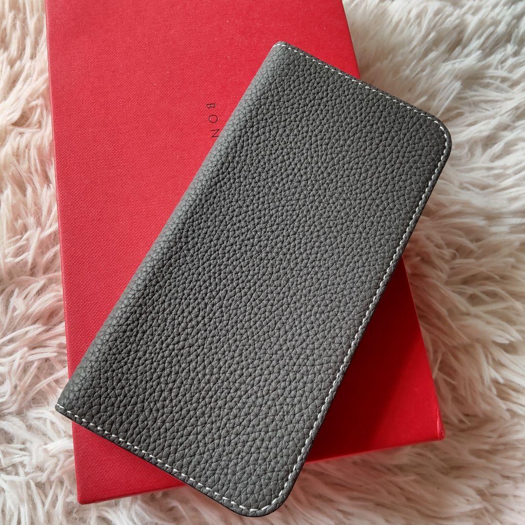 美品✨BONAVENTURA iPhone 13pro グレー 手帳型
