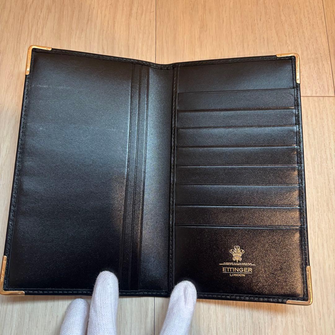 【希少】ETTINGER エッティンガー 長財布 ブラック ゴールド金具