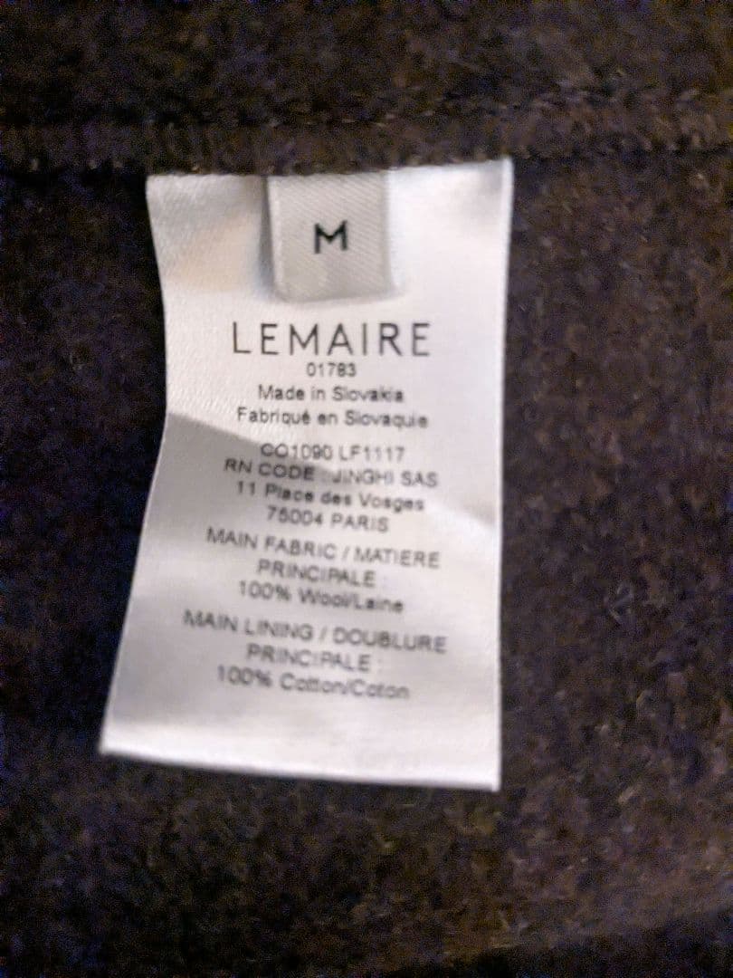 LEMAIRE WRAP COAT 24AW　ブラウン Mサイズ
