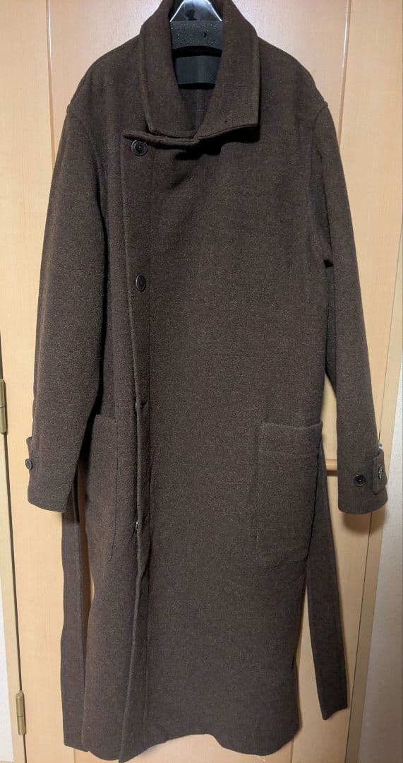 LEMAIRE WRAP COAT 24AW　ブラウン Mサイズ
