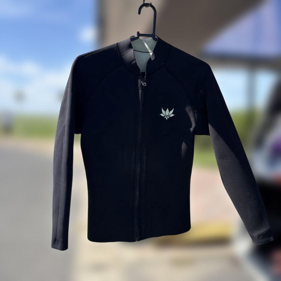 AXXE ブラック ロングジョン ウェットスーツ 膝パッド付き　 上下セット