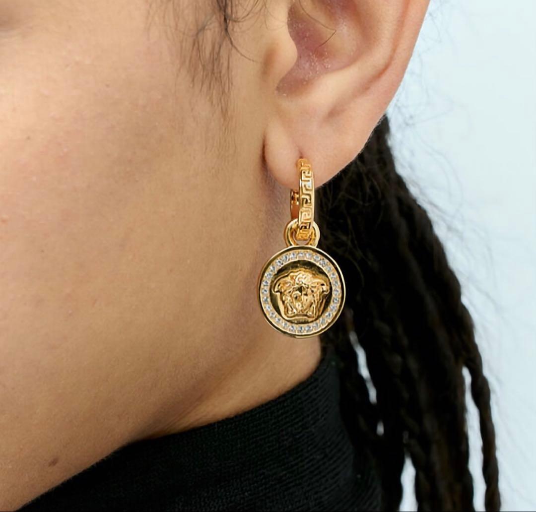 VERSACE ヴェルサーチェ◆メデューサ ドロップ ピアス