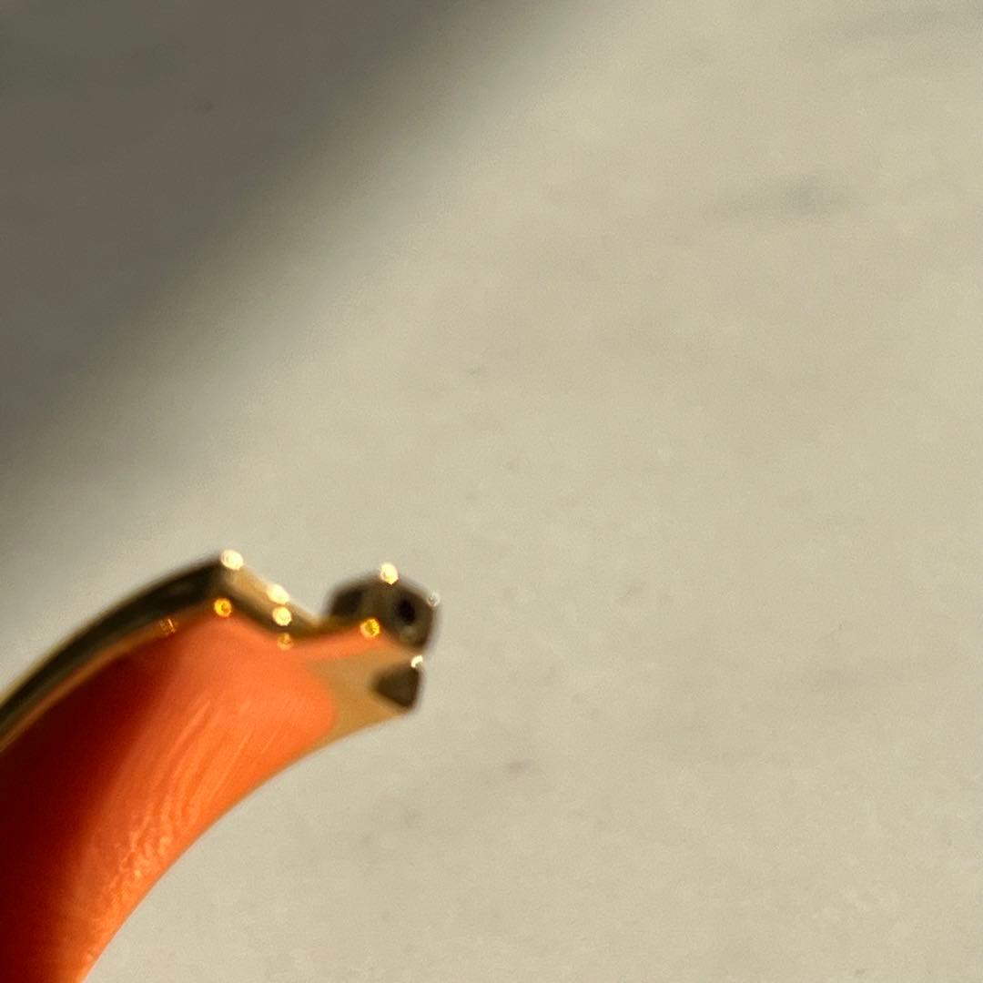 エルメス　クリッククラック　ホワイト×ゴールド金具